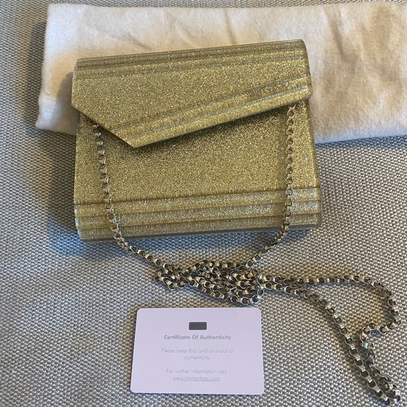 Authentic Jimmy Choo Candy Clutch - Picture 2 of 7